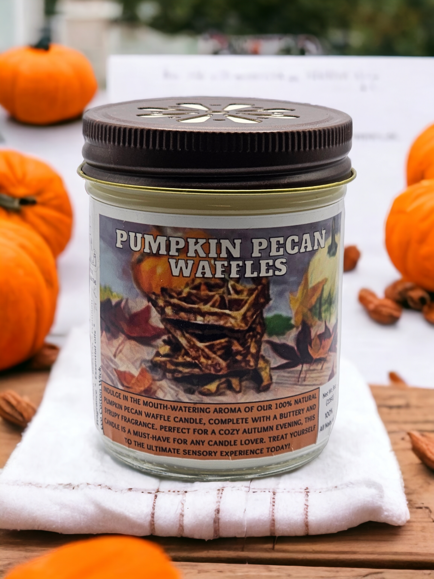 Pumpkin Pecan Waffles