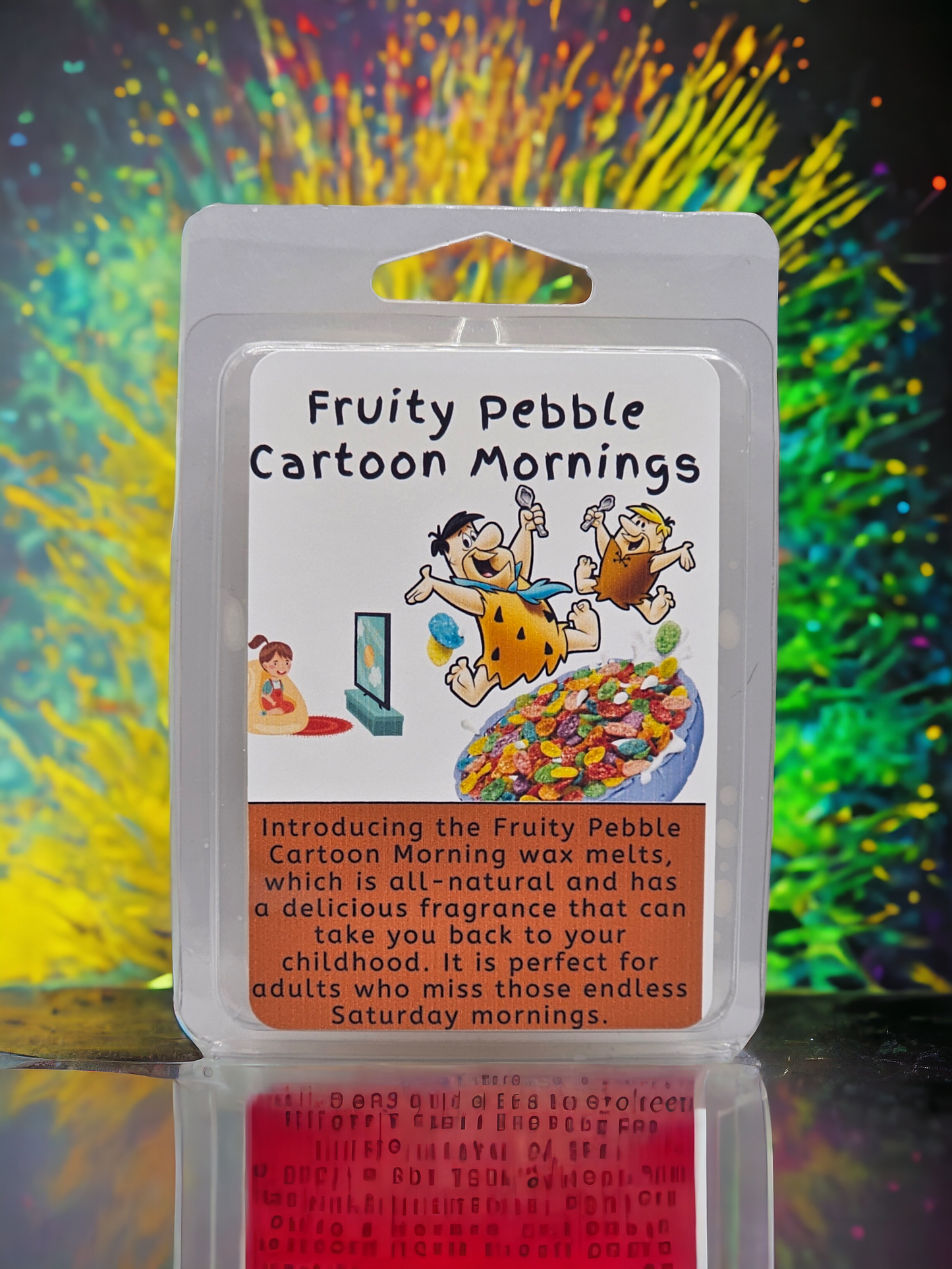 Fruity Pebble Cartoon Mornings Wax Tarts